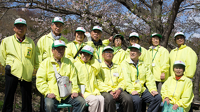 花案内人の方たち